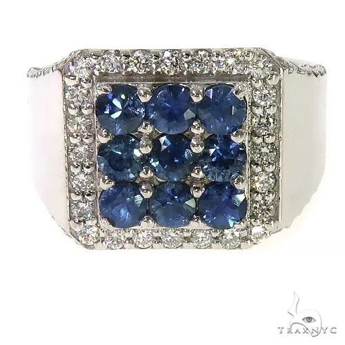 PIA - For Him GEMSTONES Ocean Blue 3x3 Sapphire Diamond Ring 67320 in Rose / 8 – Ring