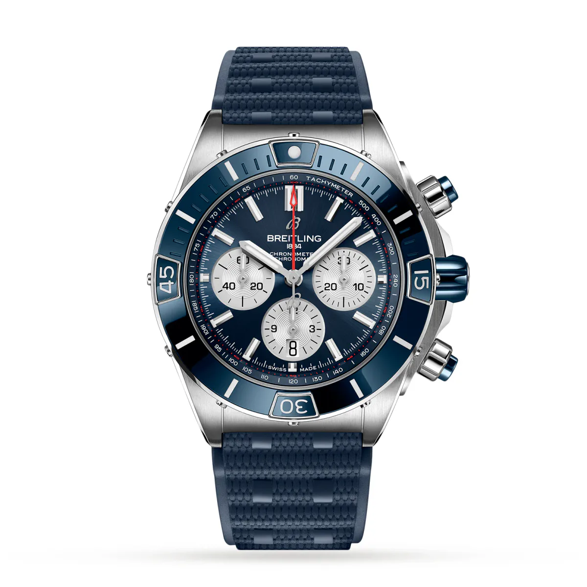 Breitling Super Chronomat B01 44 Rubber Strap Watch