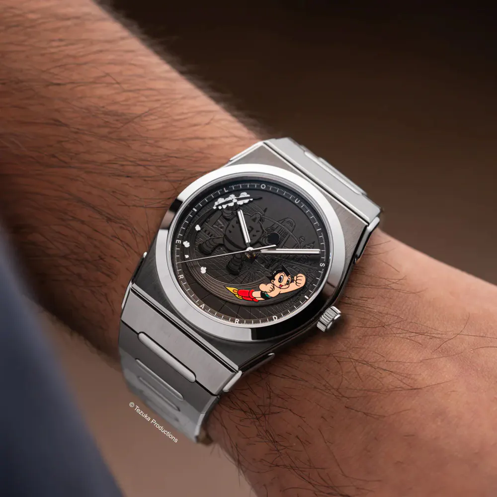 Louis Erard 2340 Louis Erard X Astro Boy 40mm Limited Edition Mens Watch in Grey, additional product view 2