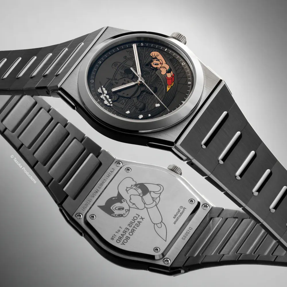 Louis Erard 2340 Louis Erard X Astro Boy 40mm Limited Edition Mens Watch in Grey, additional product view 3