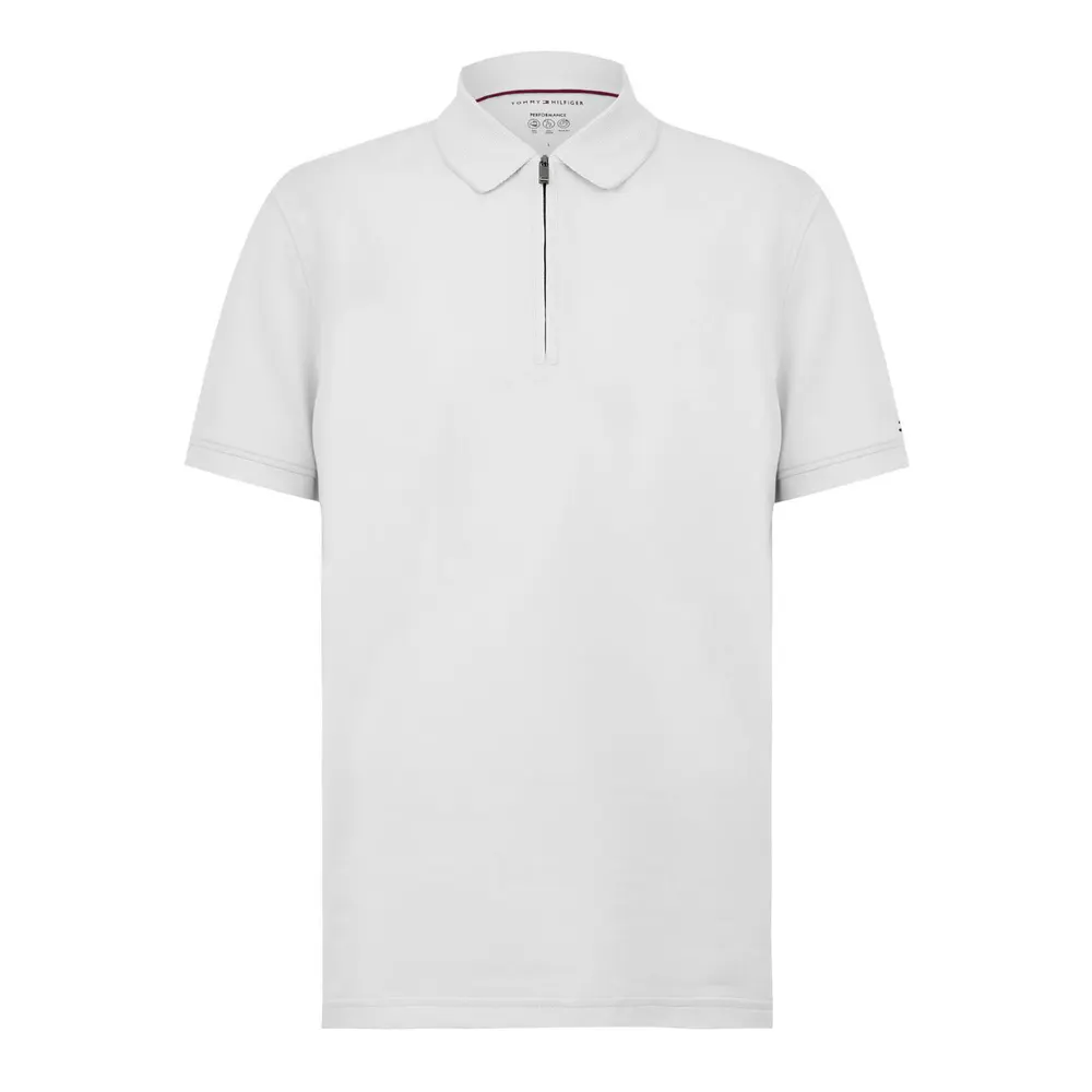 Tommy Hilfiger Men's DC Zipped Short Sleeve Polo Shirt