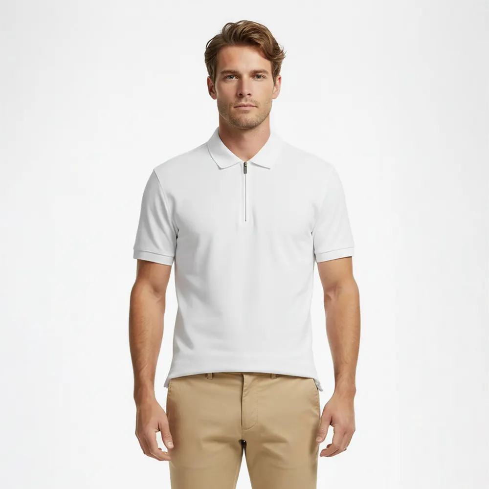 Tommy Hilfiger Men's DC Zipped Short Sleeve Polo Shirt detail 3