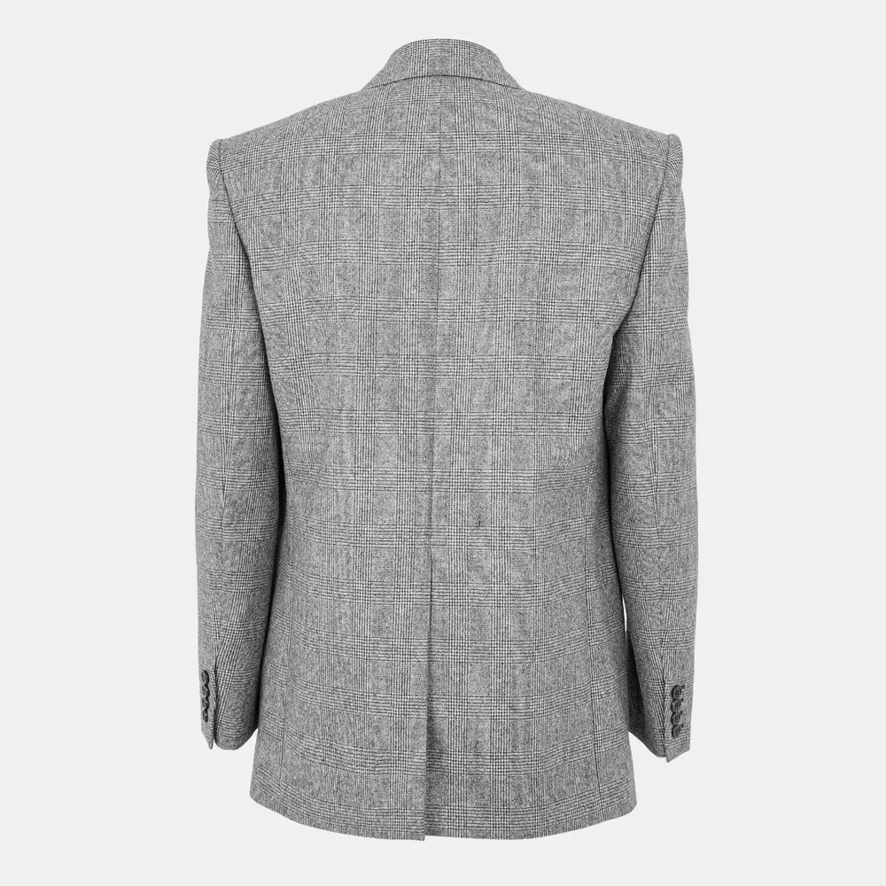 Saint Laurent Men's Show Structured Blazer detail 2
