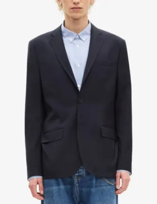 THE KOOPLES Notch-Lapel Relaxed-Fit Wool Blazer detail 3