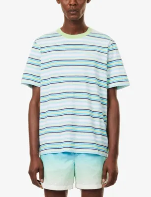 CASABLANCA Stripe Classic Cotton T-Shirt detail 3