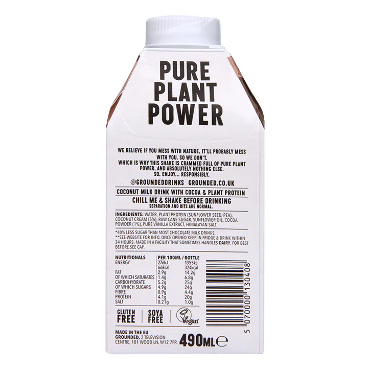 Grounded Protein Chocolate M*lkshake 490ml detail 2