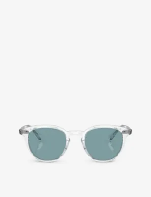 OLIVER PEOPLES OV5454SU Desmon Sun Round-Frame Acetate Sunglasses