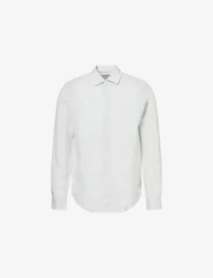 ORLEBAR BROWN Giles Classic-Collar Linen Shirt