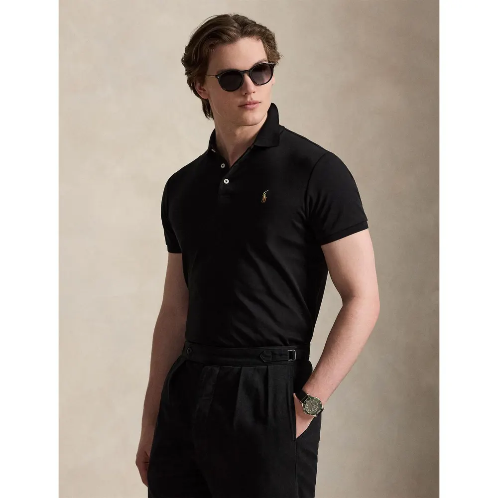 Polo Ralph Lauren Mens Slim Fit Short Sleeve Polo Shirt detail 3
