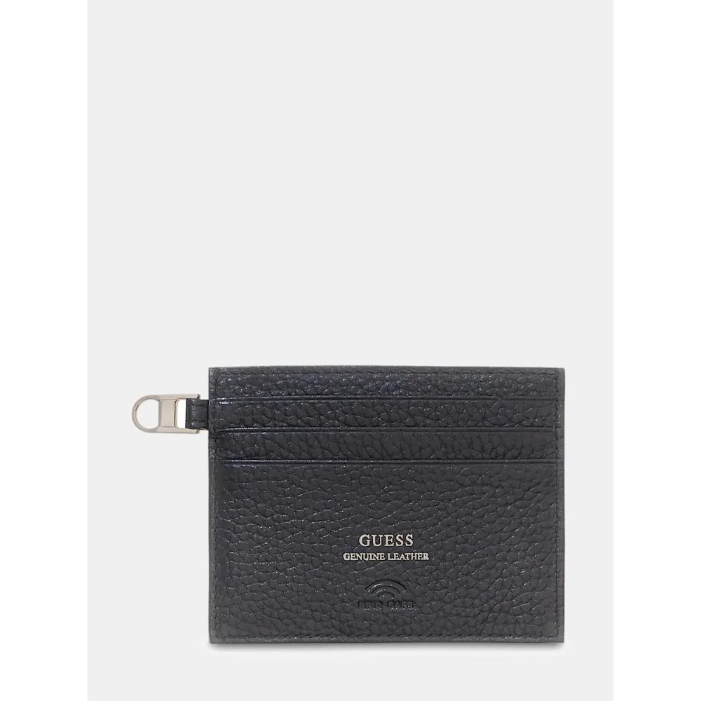 Guess Men's Monaco Card Holder in Black, additional product view 2