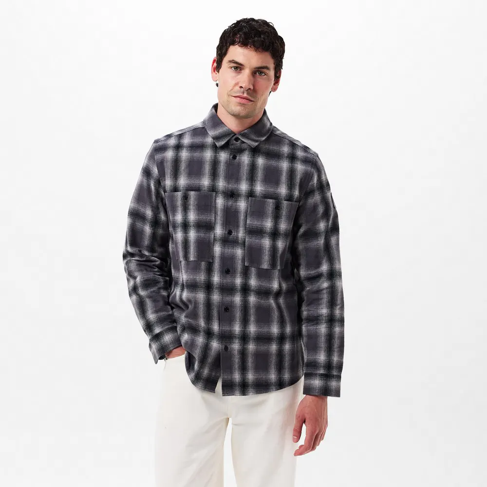 Belstaff Men's Outpost Long-Sleeve Patterned Shirt detail 3