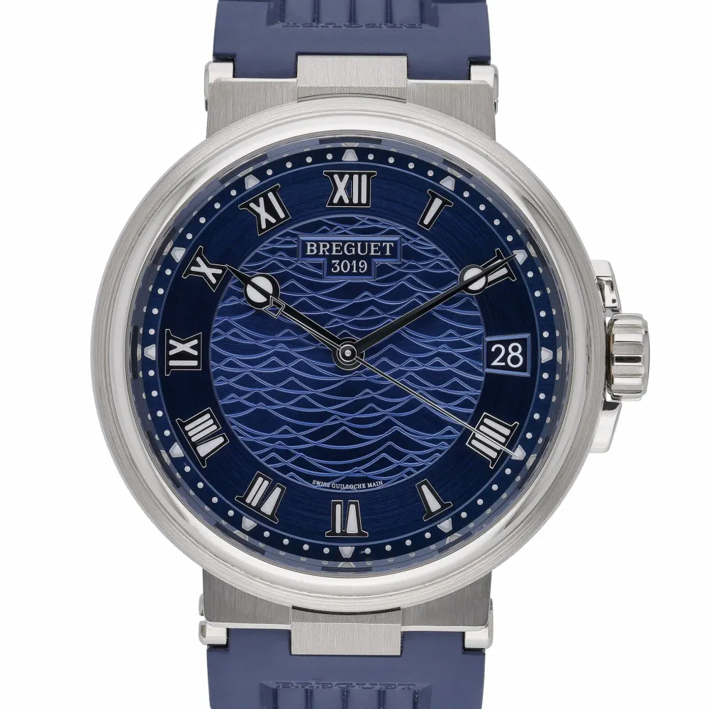 Breguet Marine 5517BB/Y2/9ZU — 2022 — Excellent in Blue Roman Numeral – Pre-owned watches