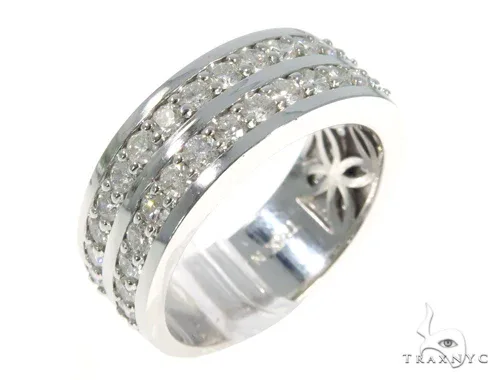 RINA - For Him FACTORY 2 Row Diamond Ring 49167 in Rose Gold / 8 – Ring
