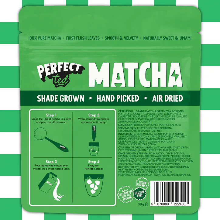 PerfectTed Perfect Ted Matcha Green Tea Powder 30g detail 2