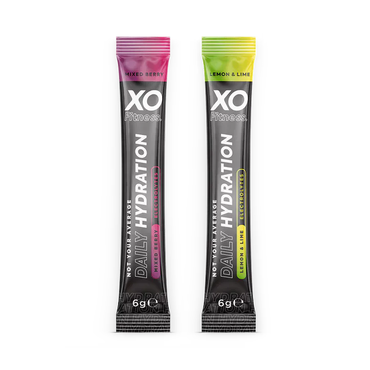 XO Fitness Hydration Sachets - 10 Pack - Mixed Berry x5 / Lemon & Lime x5 detail 3