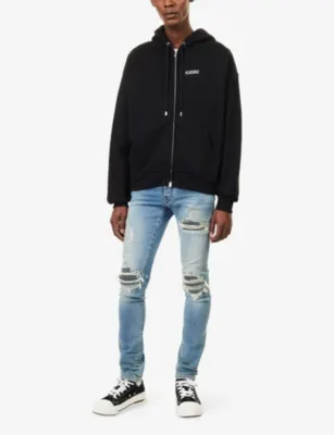 AMIRI Relaxed-Fit Logo-Print Cotton Hoodie detail 2