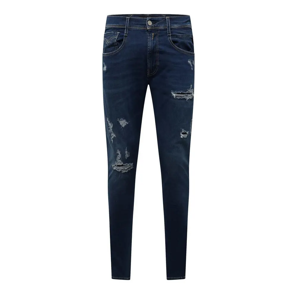 Replay Bronny Ripped Slim-Fit Jeans