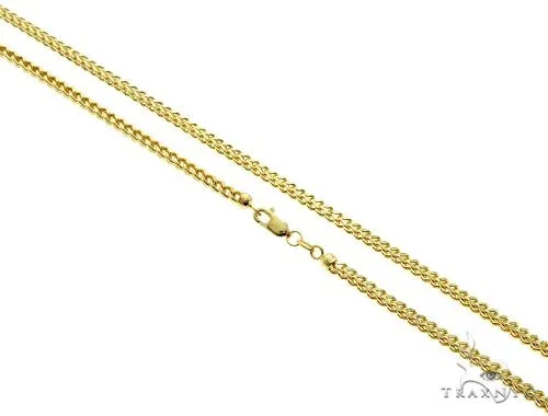 JALGAS - SKYLINE JEWELRY 10K Yellow Gold Hollow Franco Chain 2.5mm 61590 in 20 Inches – Chain