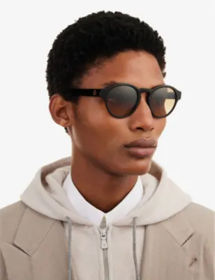 GIORGIO ARMANI AR8146 panthos-frame bio-acetate and crystal sunglasses in BLACK, additional product view 2