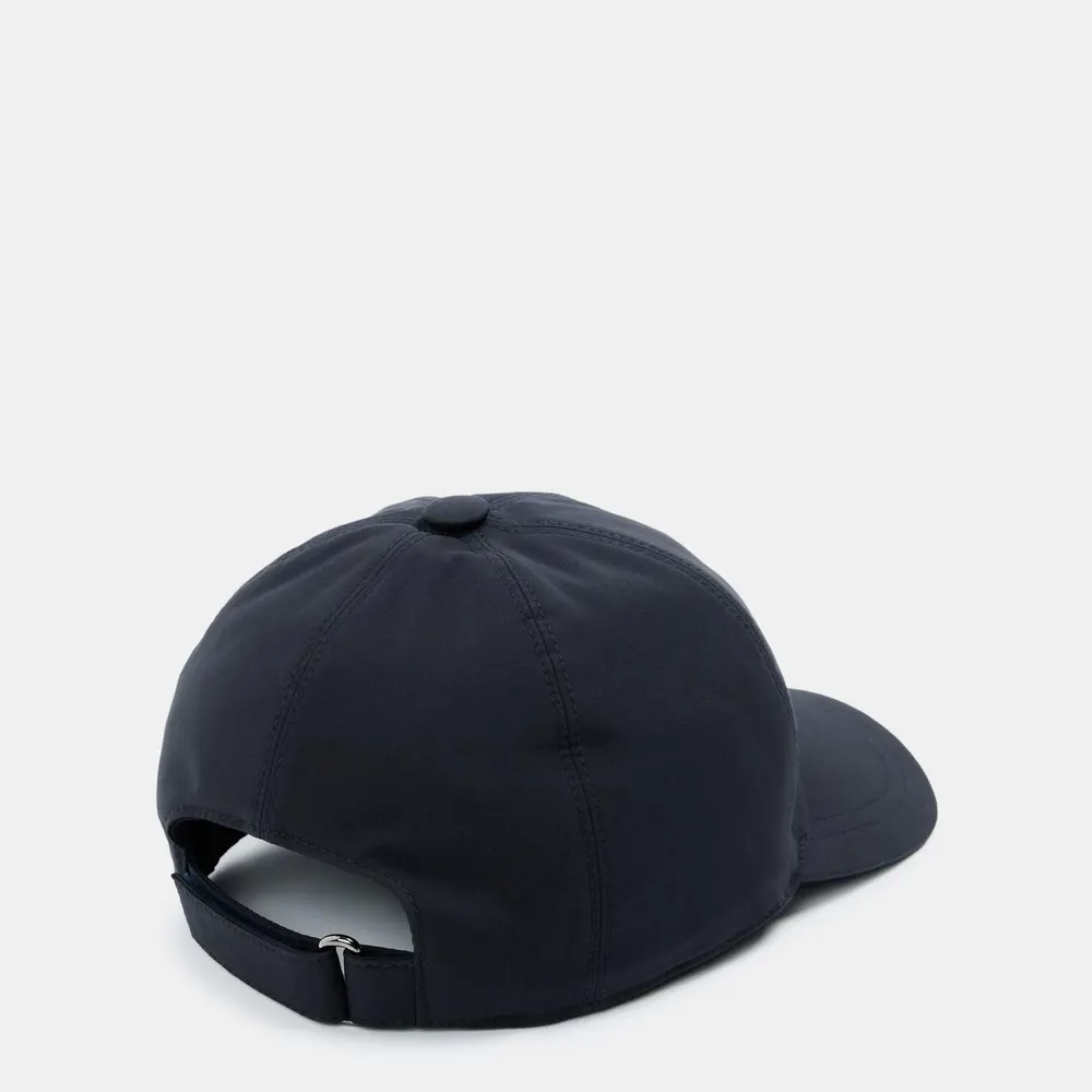 Brioni Men's Baseball Cap in Mid Blue, additional product view 2