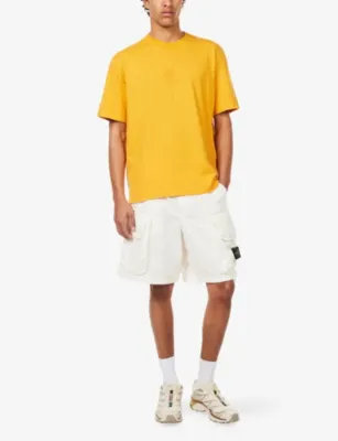 STONE ISLAND Camo Compass-Print Cotton-Jersey T-Shirt detail 2