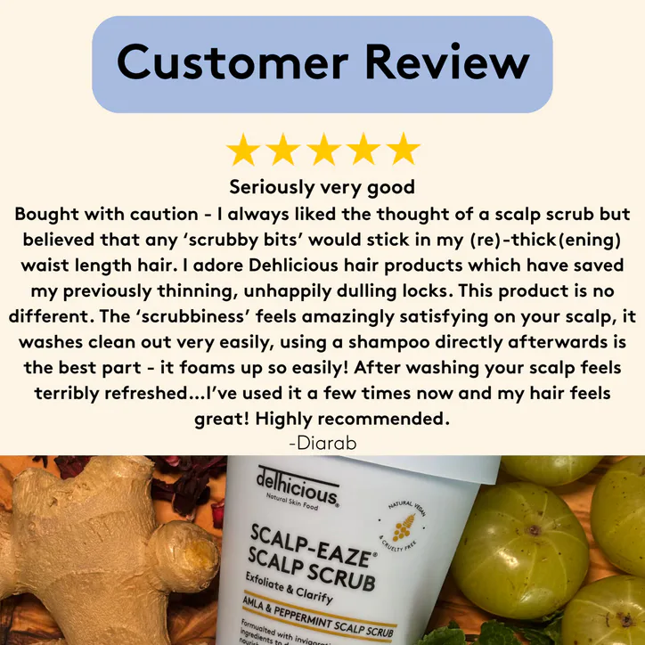 Delhicious Scalp-Eaze Exfoliate & Clarify Scalp Scrub detail 2