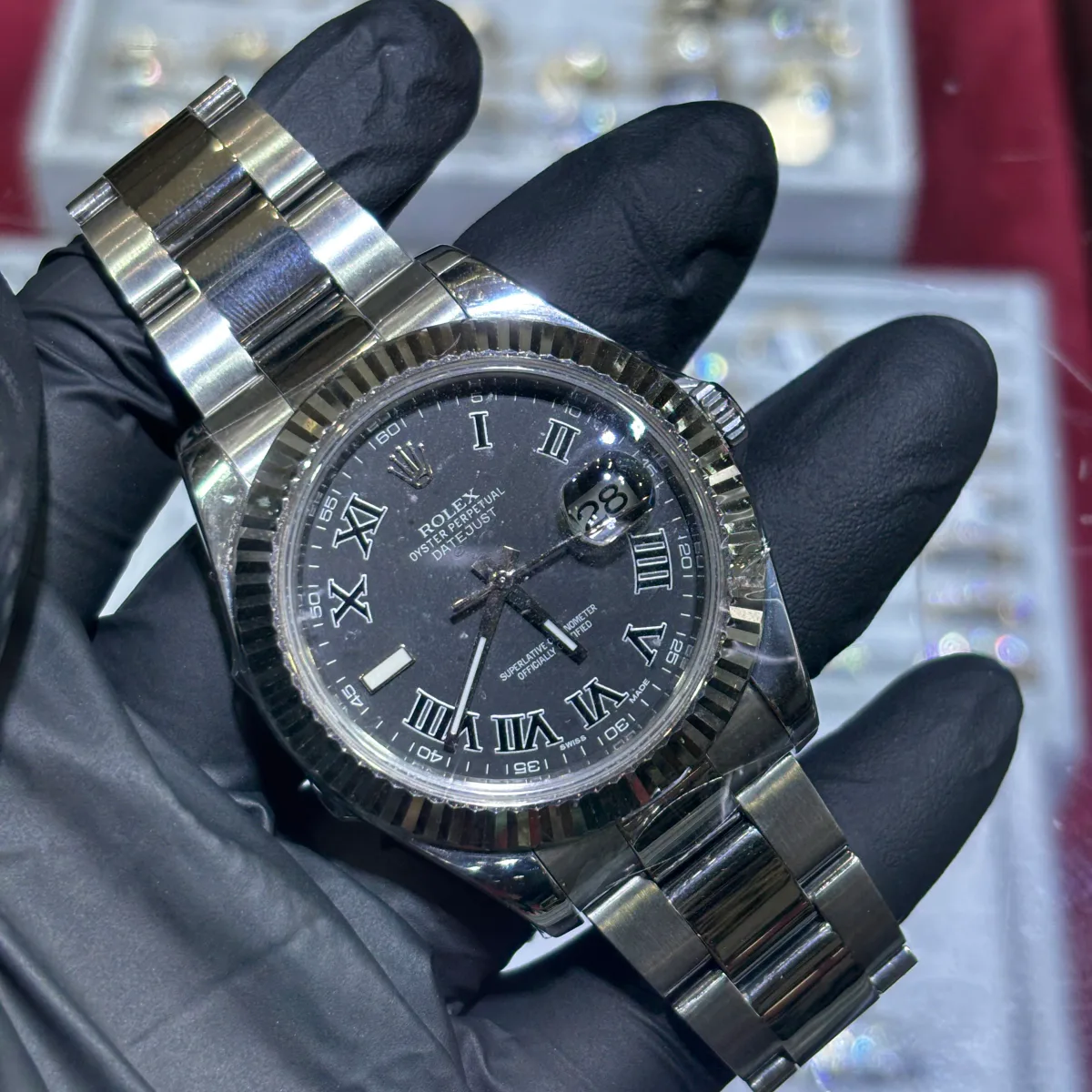 ANKUR - For Him WATCHES 2013 Rolex Datejust 41mm | Oystersteel | Grey Roman Dial – Watch