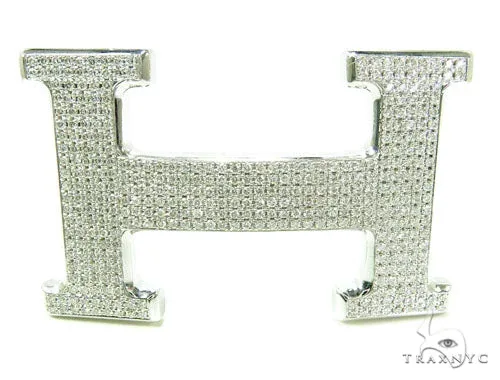 RINA - For Him FACTORY Diamond H Belt Buckle 36879