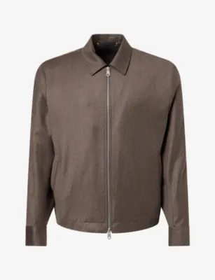 PAUL SMITH Blouson Zip Wool And Cashmere Jacket
