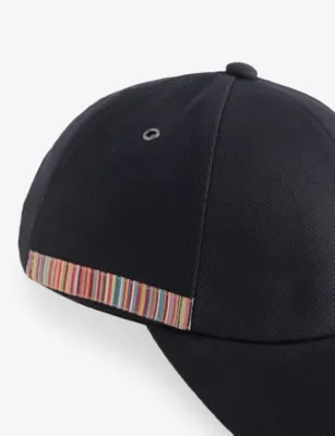 PAUL SMITH Signature-Panel Curved-Peak Cotton Cap detail 2