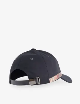 PAUL SMITH Signature-Panel Curved-Peak Cotton Cap detail 3