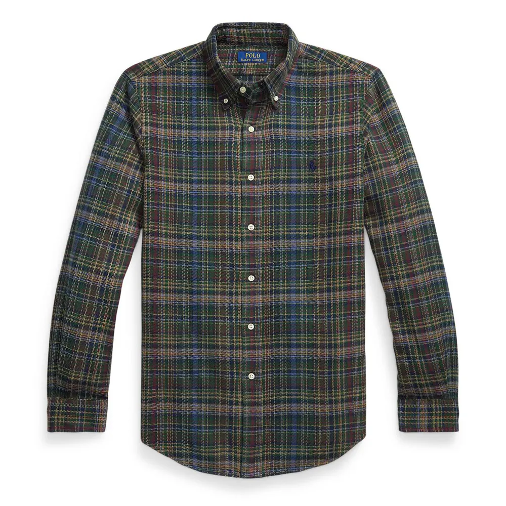 Polo Ralph Lauren Men's Long Sleeve Brushed Flannel Patterned Shirt