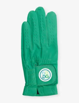 G/FORE Signature Logo Leather Golf Glove - CLOVER