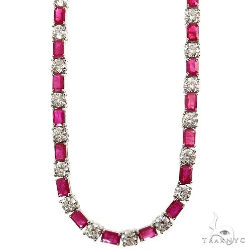 PIA - For Him GEMSTONES Ruby Royale Elegance Tennis Chain 69501 in Rose – Chain
