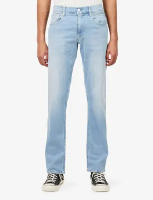 REPLAY Grover Hyperflex Straight-Fit Denim Jeans - 30/32 in BLUE, additional product view 3