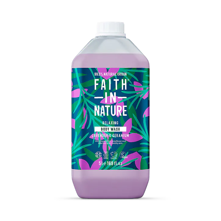 Faith in Nature Body Wash Lavender & Geranium 5L
