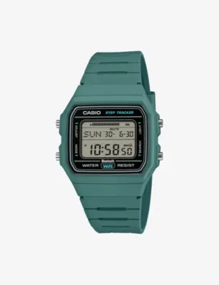 CASIO F-B100W-3A Resin Digital Watch 38.1mm in GREEN – Jewellery & Watches | Mens watches