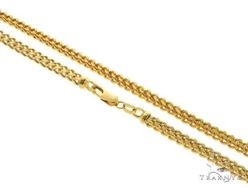 JALGAS - AMERICAS GOLD 14K Yellow Gold Hollow Franco Chain 4.5mm 65555 in 26 Inches – Chain