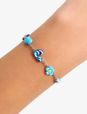 POUBEL Azure Sterling-Silver Charm Bracelet detail 3