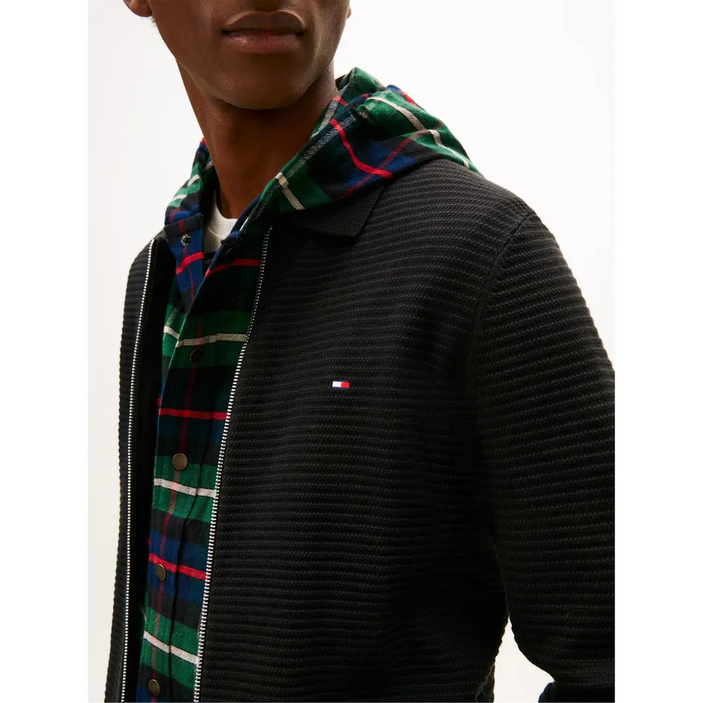 Tommy Hilfiger Men's Structure Full Zip Crew Neck Jumper detail 3