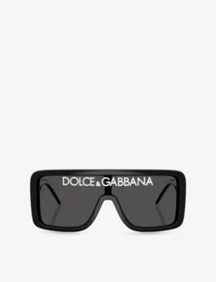 DOLCE & GABBANA DG6204 Rectangular-Frame Acetate Sunglasses