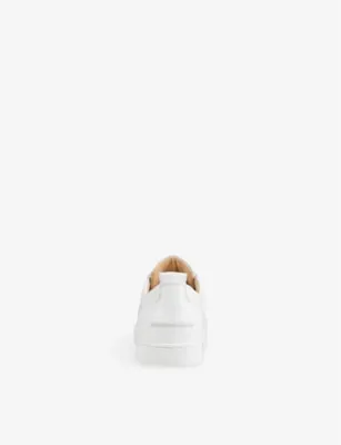 CHRISTIAN LOUBOUTIN Louis Junior Leather Low-Top Trainers - EUR 47 / 13 UK MEN in WHITE, additional product view 3