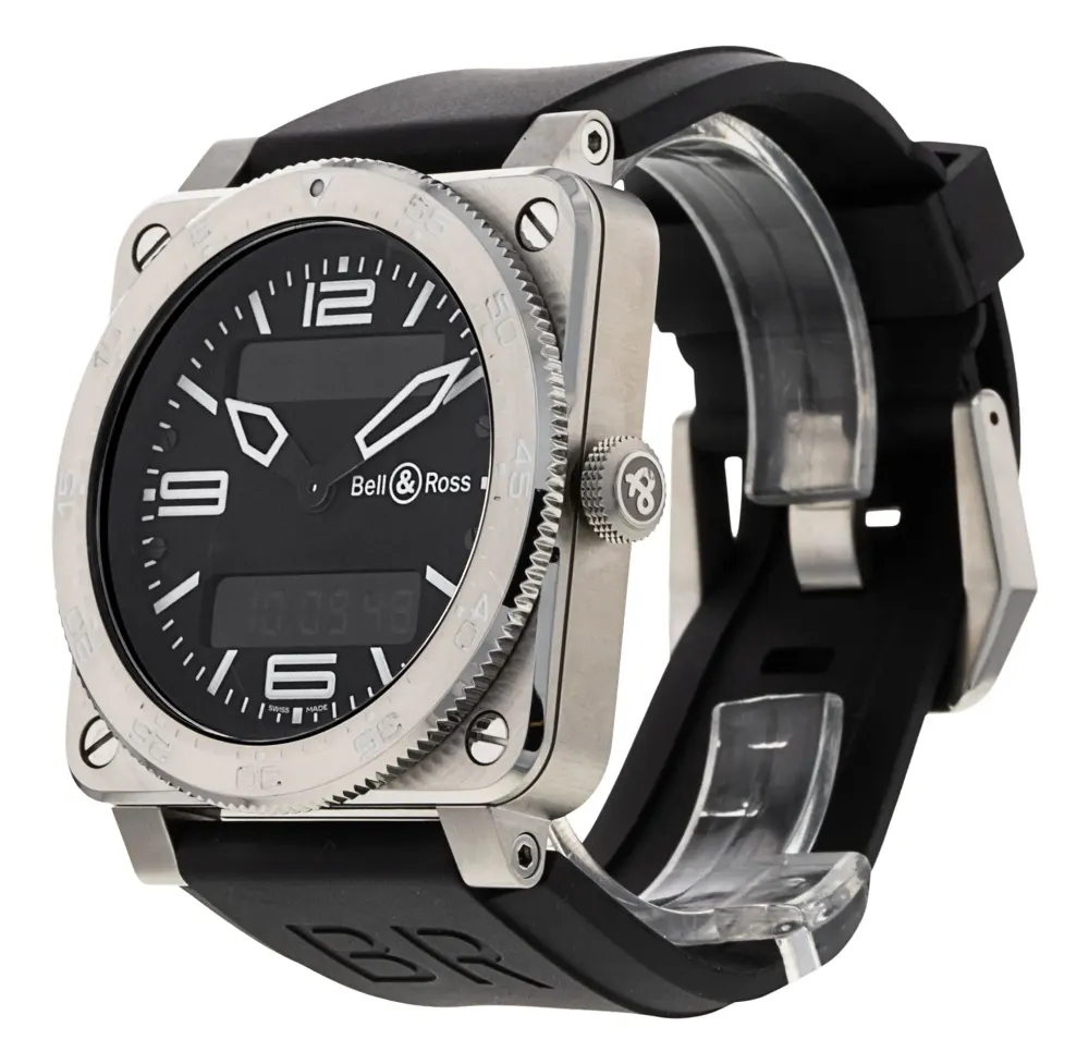Bell and Ross BR03 Aviation BR03-88-S — 2012 — Very good in Black Quarter Arabic, additional product view 2