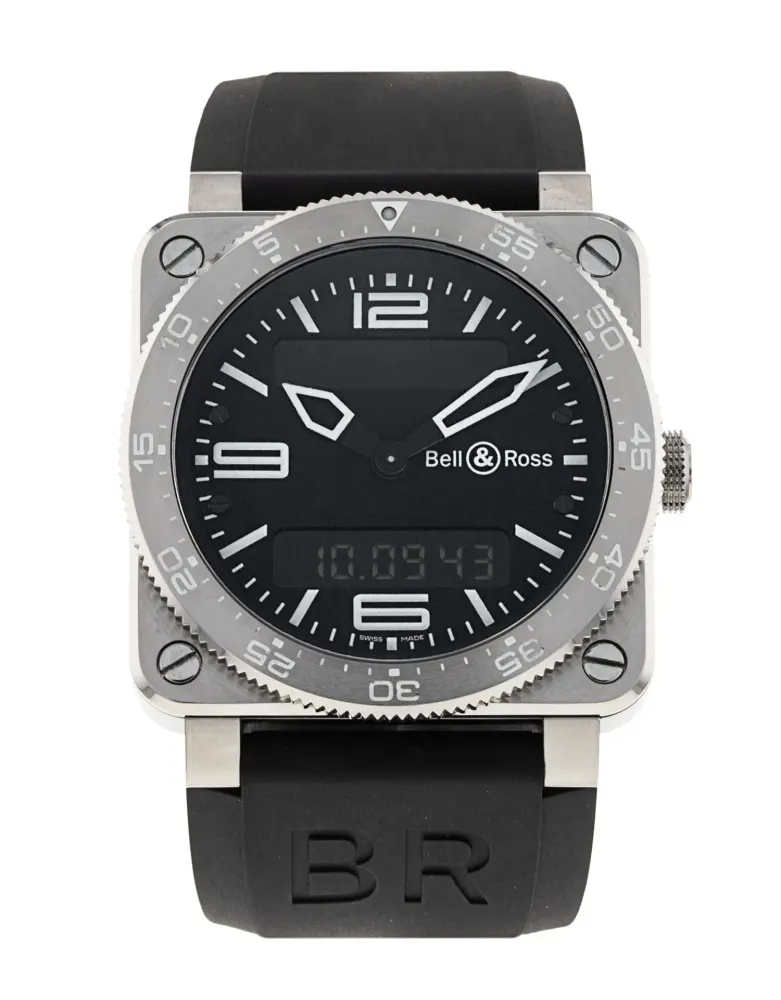Bell and Ross BR03 Aviation BR03-88-S — 2012 — Very good in Black Quarter Arabic – Pre-owned watches