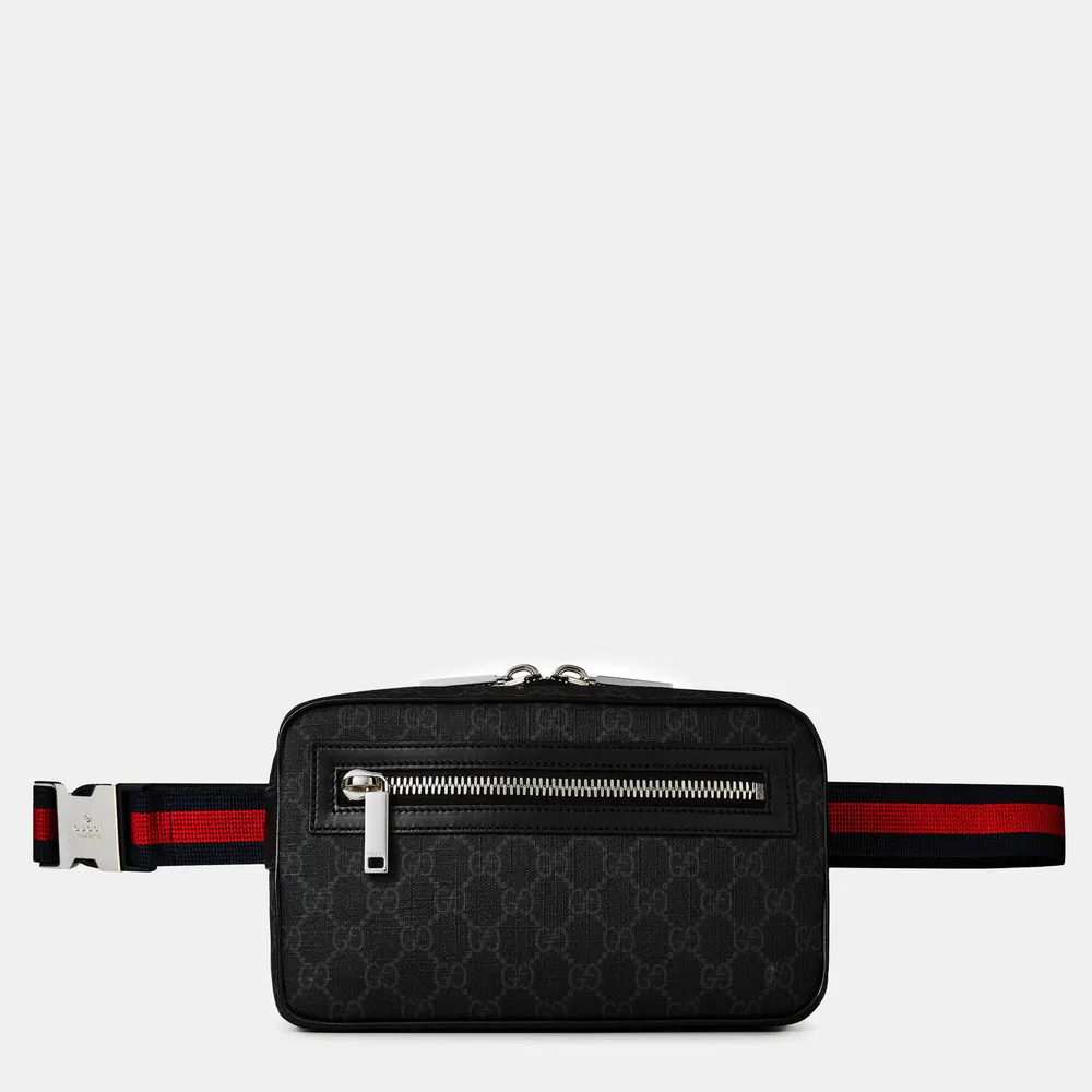 Gucci Men's Jacquard Cotton GG Supreme Belt Bag