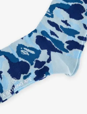 A BATHING APE Camouflage Crew Knit Socks detail 2