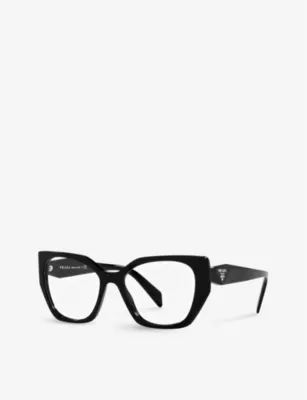 PRADA PR 18WV irregular-frame acetate glasses detail 2