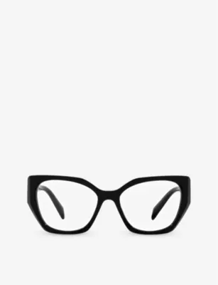 PRADA PR 18WV irregular-frame acetate glasses