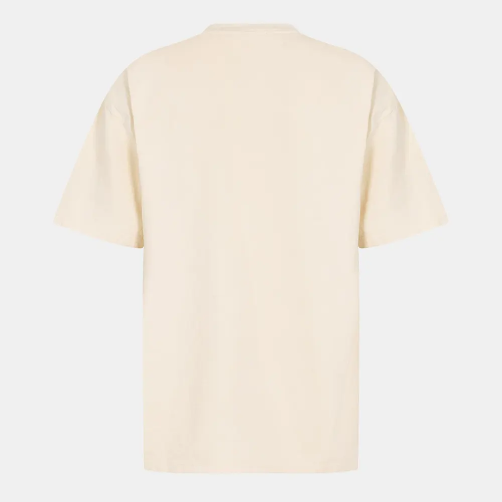 Aries Men's Grunge T-Shirt in Beige, additional product view 2