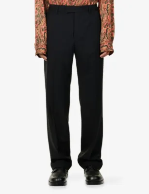 DRIES VAN NOTEN Pinnet Tailored Wool-Blend Trousers detail 3